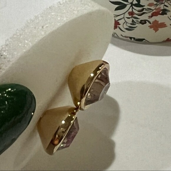 Ann Taylor LOFT Stud Clear Crystal Earrings with Gift Box - Picture 5 of 9